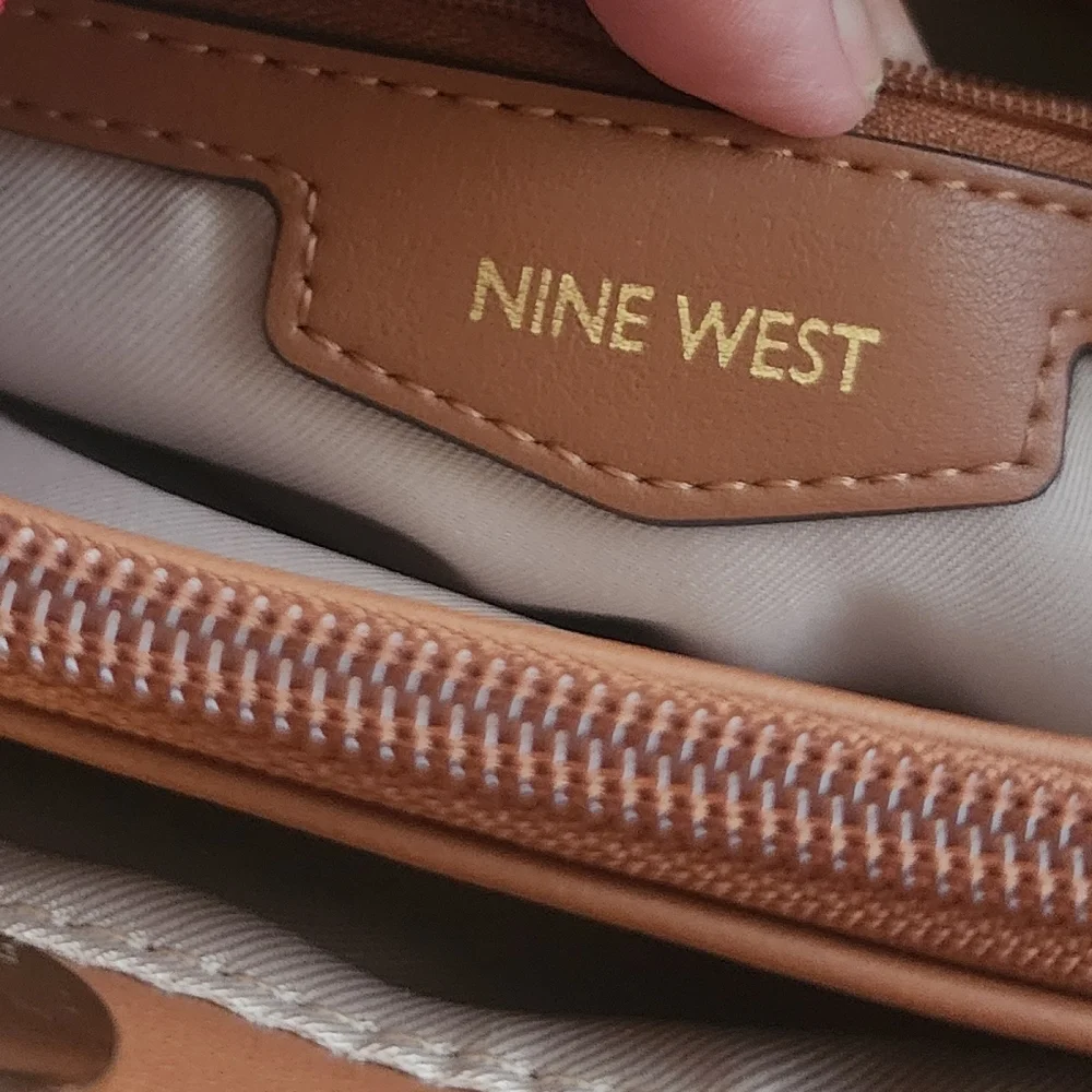 Nine West Brown and Cream Tote Bag‎